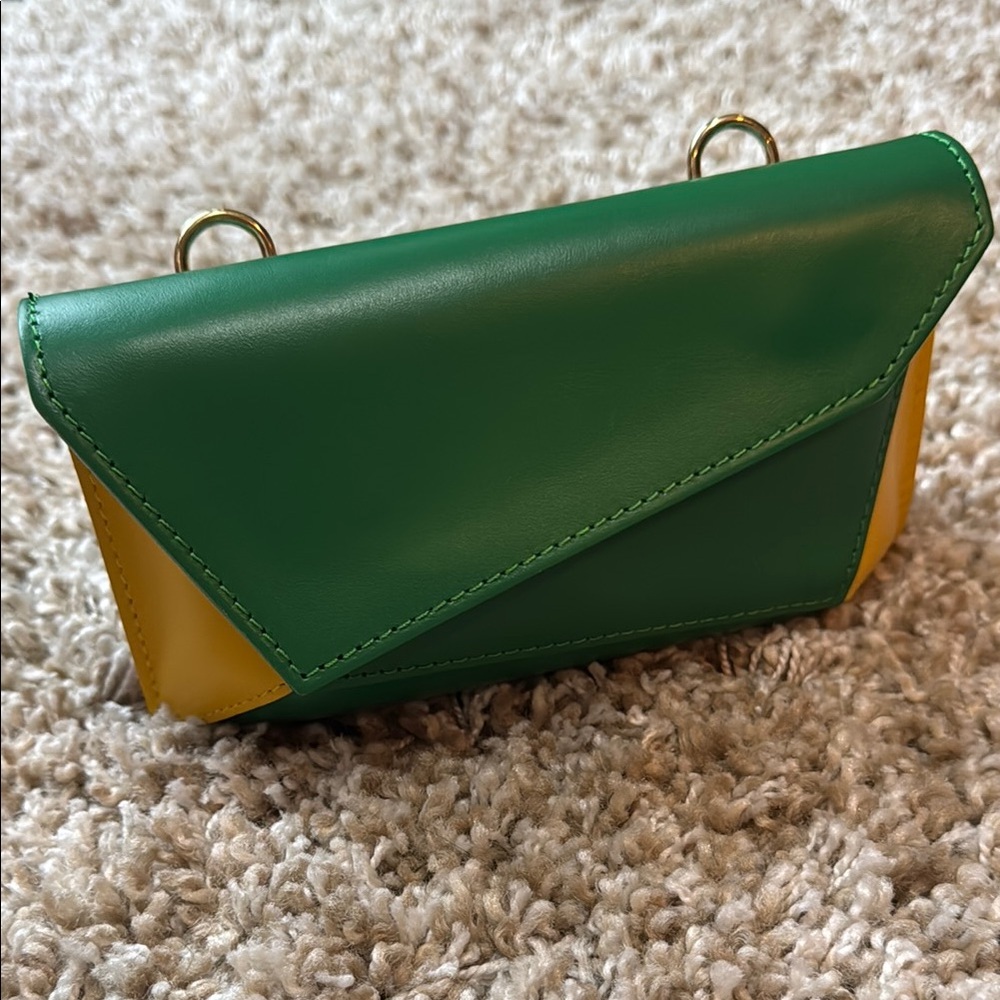 Multicolor Leather Clutch